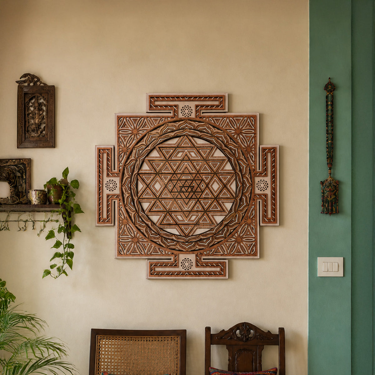 Shree Yantra Sacred Wall Art
