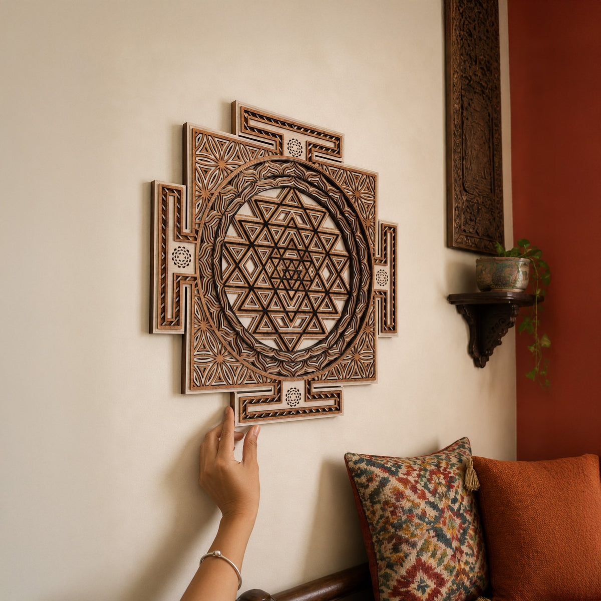 Shree Yantra Sacred Wall Art