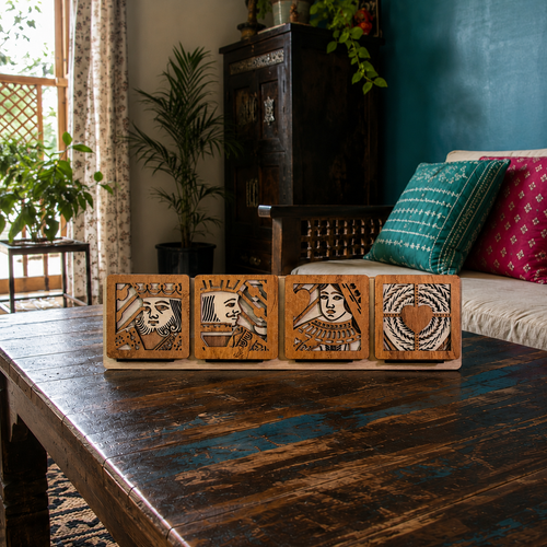 Layered Wood Coaster Set