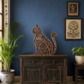 Cat 3D Laser Cut Wooden Wall Art